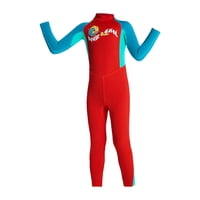 Magideal - Traje De Neopreno Para Niños, Traje De Baño De Cuerpo Completo, Duradero, Impermeable, De Secado Rápido, Para Buceo, Traje De Baño Para Kayak, Canotaje, Deportes Acuáticos, Rojo