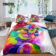 thumbnail image 1 of x2064 Bed SheetsCat Duvet Cover Set Pet Cats Pattern Twin Bedding Set Cute Kitten for Boys Polyester Mysterious Black Cat Size Quilt Cover 3-Piece Bedding Set (1 Duvet Cover + 2 Pillow Shams) nj2064, 1 of 5