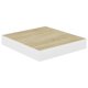 thumbnail image 5 of Estantes Flotantes de Pared vidaXL 2 piezas Roble y Blanco 23x24x4 cm, 5 of 8