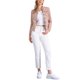 thumbnail image 2 of INSPIRE CHIC Chaquetas de Mezclilla para Mujer Cuello Alto Mangas Largas Chaquetas Cortas de Jean Rosa 2XL, 2 of 6