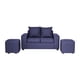 thumbnail image 1 of Living Grez 2 Cuerpos + 2 Pouf Tela Azul, 1 of 3