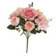 thumbnail image 2 of Ramo De Flores De Peonía Artificial Para Boda Rosa Claro, 2 of 5