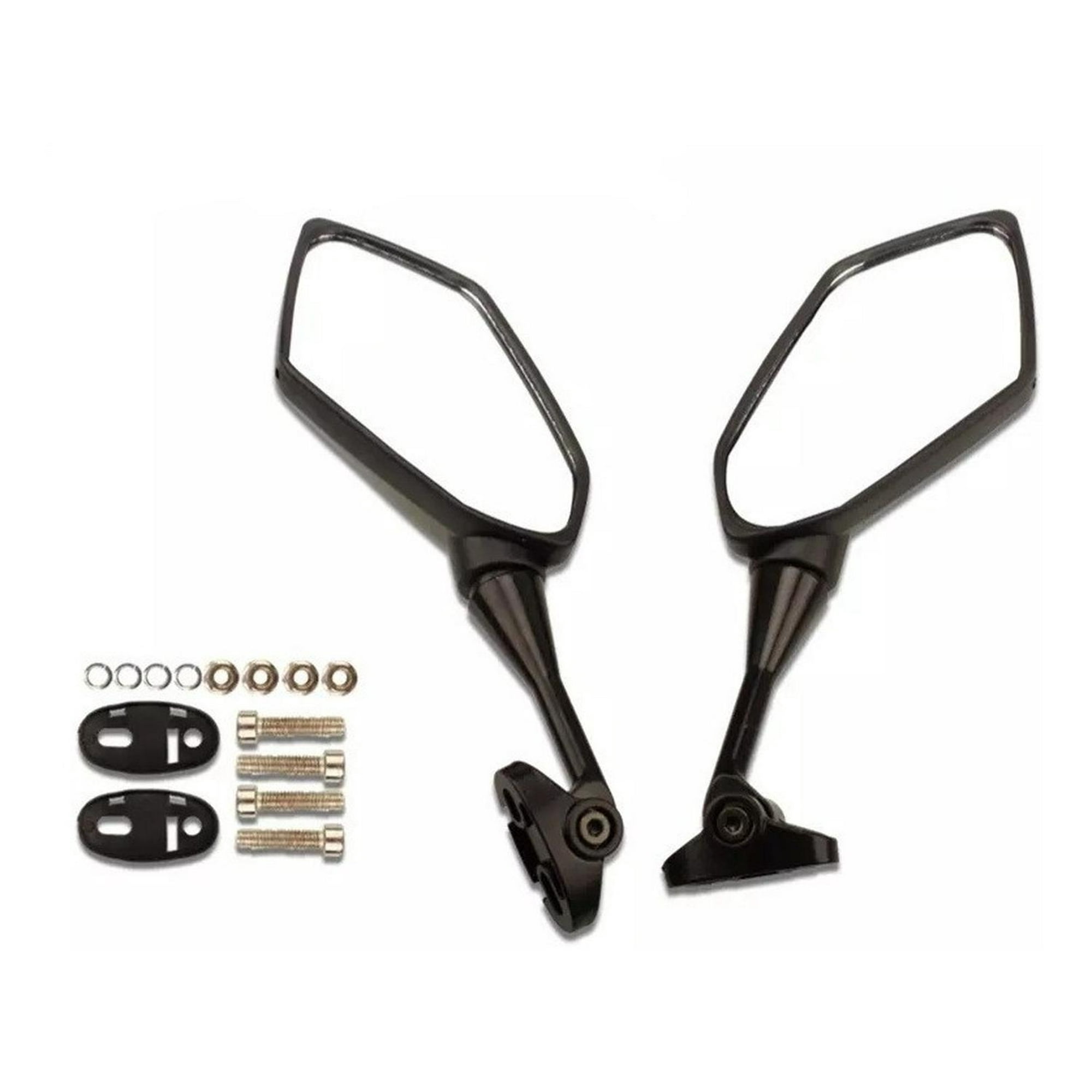 Genérico - Espejos Para Moto Deportivas Universal Negro