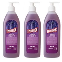 Pack 3 Jabón Líquido Tremex Lavanda 1L Con Válvula