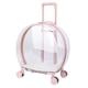 thumbnail image 3 of Pet Trolley Case Carrier Gatos Perros Bolsa De Equipaje Con Ruedas Transpirable Bolsa De Transporte Rosa Brillante, 3 of 5