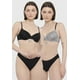 thumbnail image 1 of Sostén Mujer Bipack Copa B Blanco Animal Print Corona, 1 of 5