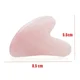 thumbnail image 1 of Natural Gua Sha Scraper Board Massage Rose Quartz Guasha Stone For Face Neck Skin Lifting Wrinkle Remover Beauty Care, 1 of 3
