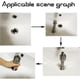thumbnail image 5 of Desatascador de desagües de bañera y llave para lavabo, llave de trinquete de doble extremo, para instalar y quitar la mayoría de los desagües de bañeras y duchas, y las espitas de los inodoros. Tuerc, 5 of 5