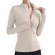 thumbnail image 1 of Ropa deportiva blanca de manga larga para mujer, ropa deportiva para correr, ropa de yoga, 1 of 6