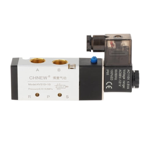 Ioensy - Válvula Solenoide Neumática Ip65 Piezas De Reparación Válvula De Aire Solenoide Eléctrica De Metal Ac110V