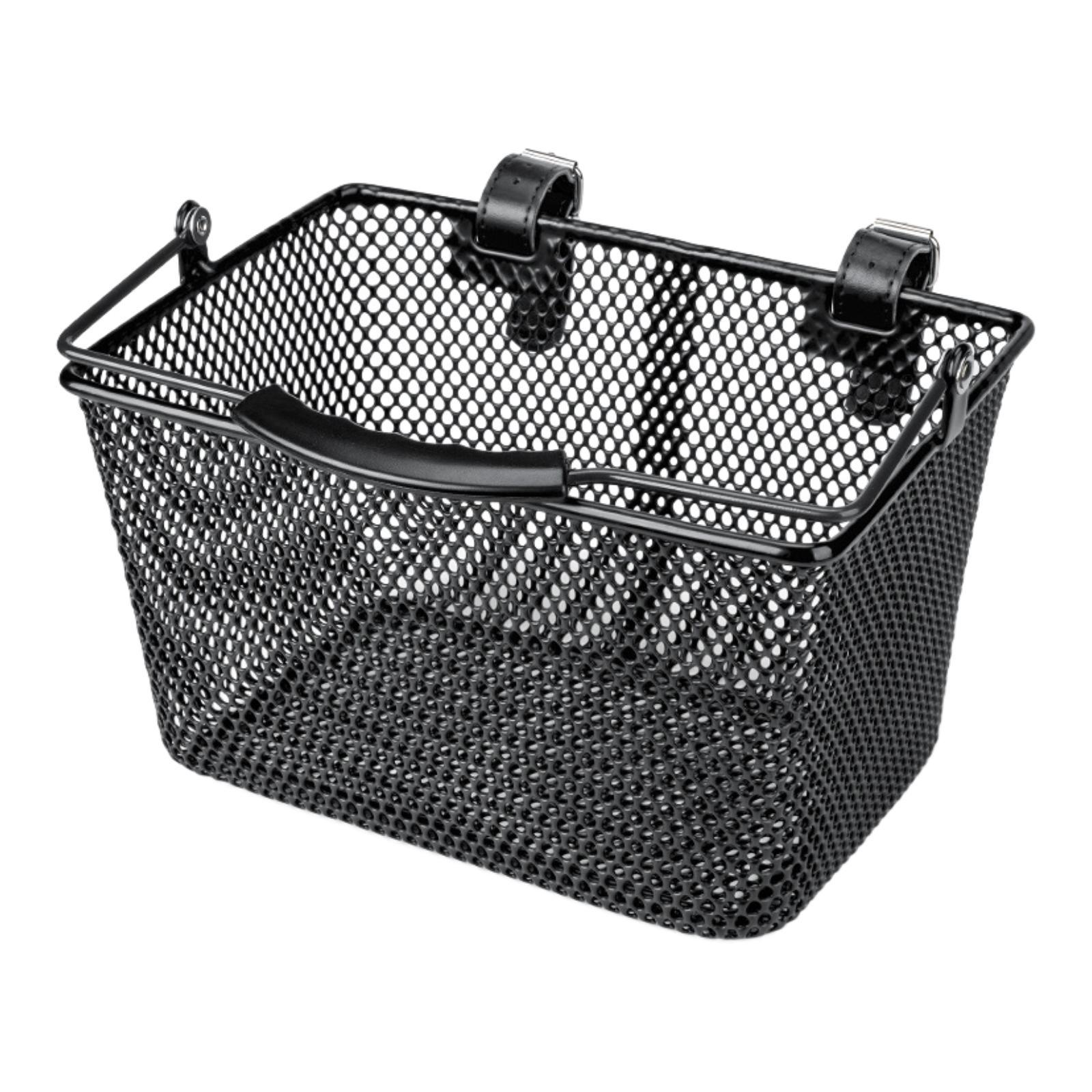 Magideal - Canasta Frontal Para Bicicletas Para Niños, Cesta Delantera De Bicicleta, Manillar Delantero Portátil, Extraíble, Cesta De Almacenamiento Para Niños, Negro