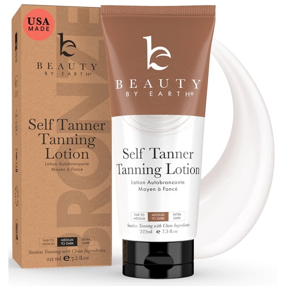 Autobronceador Beauty de Earth Natural Organic de color medio a oscuro