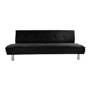 Importclick - Futón Sofá Cama Ajustable 170X50X40 Cm Negro
