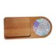 thumbnail image 5 of Bandeja De Madera Tabla De Quesos Bandeja De Café Para Almacenamiento De Aperitivos De Frutas Patrón Geométrico, 5 of 5