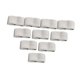 thumbnail image 1 of 10 Piezas De Sujetadores Elásticos Para Cinturón De Pantalones, Accesorios De Nailon, Banda De Sujeción Para Cinturón, Gris Claro, 1 of 5