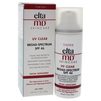 Eltamd - Protector Solar Facial Transparente Ultravioleta Spf 46 - Teñido Por Para Unisex - Protector Solar De 1,7 Oz