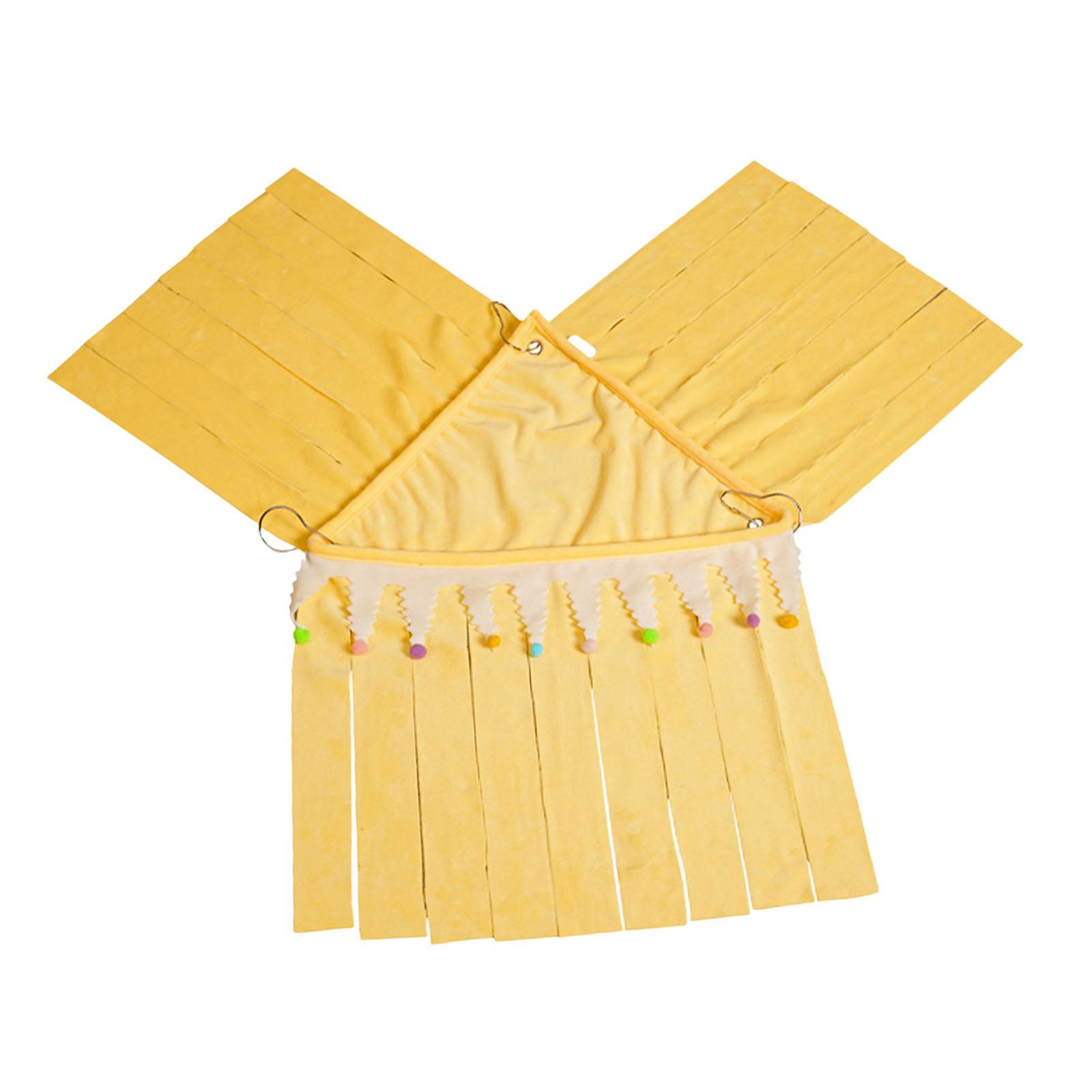 Magideal - Jaula Para Mascotas, Escondite De Esquina, Nido De Descanso, Decoración De Hábitat, Escondite De Animal Pequeño Portátil Extraíble, Casa Para Hámster, Amarillo