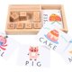 thumbnail image 5 of Juego Múltiple De Cubos De Madera Con Letras En Inglés, Tarjetas De Papel, Rompecabezas, Juguete Para Ni?os, 5 of 5