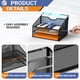 thumbnail image 3 of Organizador de archivos para escritorio Gawerk de malla con 3 bandejas y 2 compartimentos verticales, 3 of 7