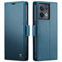 Caseme Tipo Cartera Oppo Reno 8 Pro 5G Con Cierre Magnético, Rfid, Tarjetero, Soporte, Carga Inalámbrica