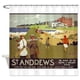 thumbnail image 1 of Cortina de ducha CafePress con póster vintage de golf de Saint Andrews, juego de cortinas de baño con ganchos, tamaño 60 x 72 pulgadas, 1 of 3