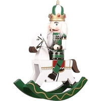 Caballo Mesedor. - Cascanueces De Navidad En Caballo Mecedor, Elaborado En Madera