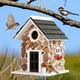 thumbnail image 2 of Casa para pájaros MIXUMON de 24 cm estilo casita de piedra colgante, 2 of 9