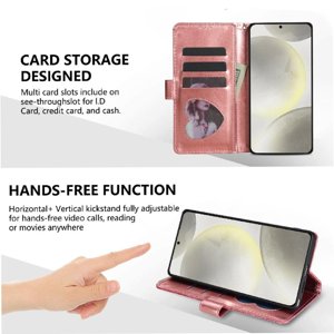 Funda Para Foxdock Elegante Funda Samsung Galaxy A36 Glitter Con Cremallera-Ideal Para El Uso Diario