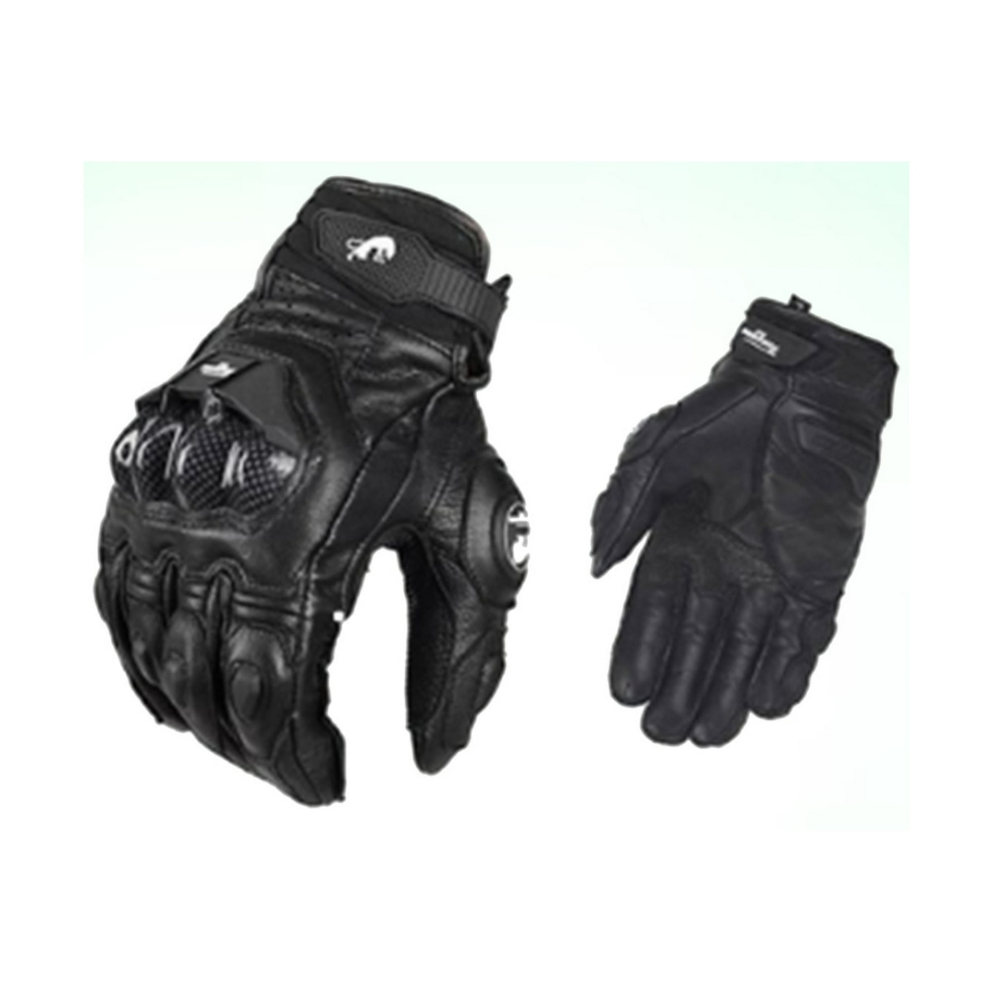 Mundo Accesorios - Guantes De Cuero Para Motos Con Protección Y Touch Xl