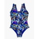 thumbnail image 3 of Traje de baño de niña vuelos estampado azul Talla 8, 3 of 5