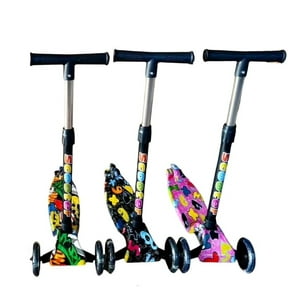 Genérico - Patineta Scooter Para Niños Con Ruedas Luminosas Y Estampados Sorpresa – Niña