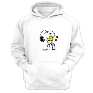 Genérico - Polerón Canguro Snoopy Blanco Talla Xl Unisex