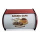 thumbnail image 3 of Caja De Pan De Metal Multiusos Con Tapa Enrollable Para Galletas De Entrada De Cocina, Color Rojo, 3 of 4