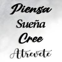 Genérico - Cuadro Frase Piensa Sueña Cree Atrévete