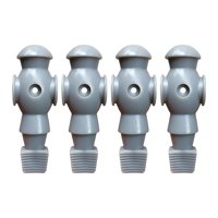 Ioensy - 4X Futbolín Hombres Para Futbolín Juegos De Mesa Futbolín Hombres Gris