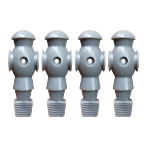 Ioensy - 4X Futbolín Hombres Para Futbolín Juegos De Mesa Futbolín Hombres Gris