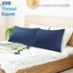 thumbnail image 2 of PiccoCasa 2 Paquete de Fundas de Almohada de Algodón Egipcio con Cierre de Cremallera King Azul Marino, 2 of 7