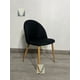 thumbnail image 2 of Silla Gabrielle Lino Negro Respaldo liso Patas Símil Madera, 2 of 3