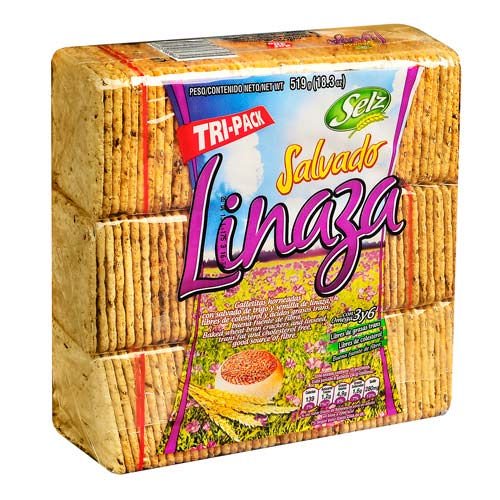 Galletas Salvado y linaza Pack, 519 g