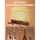 thumbnail image 5 of Soporte De Pared Para Guitarra Con Pizarra Led Rgb En Madera De Nogal, 5 of 6