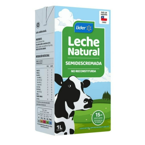 Leche Semidescremada, 1 L