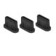 thumbnail image 3 of 3x Funda De Cargador Tipo C Tapón Antipolvo De Silicona Accesorios Para Teléfono Negro, 3 of 5