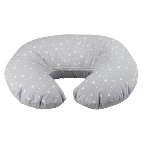 Máxima Design - Cojín Lactancia Estrella Gris Textil 50X40X20 Cm