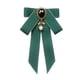thumbnail image 4 of Pajarita Cinta Broche Bowknot Pajarita Regalo Collar Pin Para Camisa Uniforme Traje Verde Oscuro, 4 of 5
