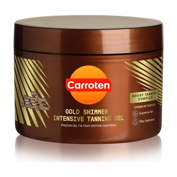 Gel bronceador Carroten Gold Shimmer Intensive, 150 ml, resistente al agua