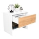 thumbnail image 2 of Velador 1 Cajon 46,6x50x35 Cm Blanco Y Café, 2 of 9