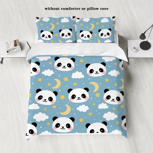 x97 Bed SheetsDuvet Cover Set (*Duvet Cover *Pillowcase, Without Core),Cartoon Cat Print Bedding Set, Soft Comfortable And Breathable 3-Piece Bedding Set (1 Duvet Cover + 2 Pillow Shams) nj97