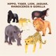 thumbnail image 3 of Set de juguetes para animales Terra de Battat Wild Life con tigre y león para niños mayores de 3 años, 3 of 8