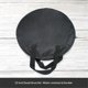 thumbnail image 2 of Bolsa de tambor mudo, bolsa de práctica de tambor mudo portátil de 12 pulgadas Bolsa de la almohadilla del paño de Oxford negro (negro), 2 of 3