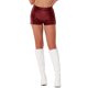 thumbnail image 1 of INSPIRE CHIC Pantalones Cortos de Mujer con Lentejuelas Brillantes de Tiro Medio Sólido Brillo Cóctel Cintura Elástica Pantalones Cortos Rojo Oscuro M, 1 of 6